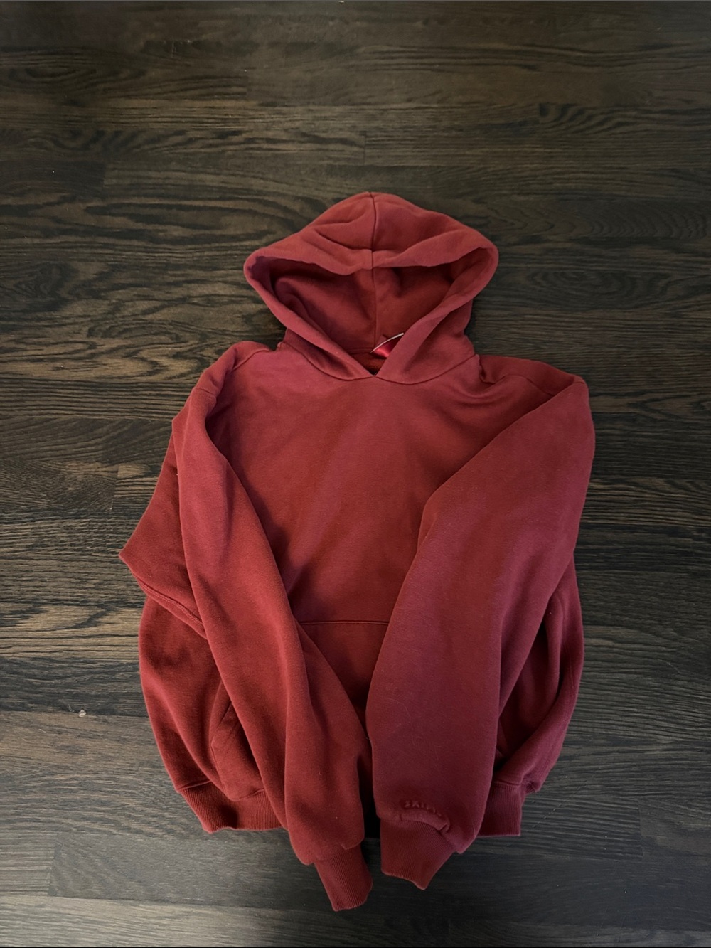 SKIMS Maroon Hoodie Sweatshirt